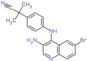 2-[4-[(3-amino-6-bromo-4-quinolyl)amino]phenyl]-2-methyl-propanenitrile