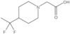 1-Piperidineacetic acid, 4-(1,1-difluoroethyl)-