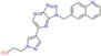 2-[4-[1-(6-quinolylmethyl)triazolo[4,5-b]pyrazin-6-yl]pyrazol-1-yl]ethanol
