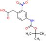{4-[(tert-butoxycarbonyl)amino]-2-nitrophenyl}acetic acid