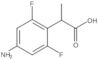 4-Amino-2,6-difluoro-α-methylbenzeneacetic acid