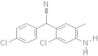 4-Amino-2-chloro-α-(4-chlorophenyl)-5-methylbenzeneacetonitrile