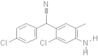 4-Amino-2-chloro-alpha-(4-chlorophenyl)-5-methylbenzeneacetonitrile