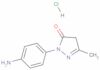 2-(4-aminophenyl)-2,4-dihydro-5-methyl-3H-pyrazol-3-one monohydrochloride