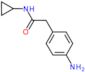 2-(4-aminophenyl)-N-cyclopropylacetamide