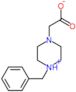 (4-benzylpiperazin-4-ium-1-yl)acetate