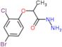 2-(4-bromo-2-chlorophenoxy)propanehydrazide