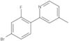 2-(4-Bromo-2-fluorophenyl)-4-methylpyridine