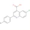 4-Quinolinecarboxylic acid, 2-(4-bromophenyl)-6-chloro-