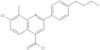 2-(4-Butylphenyl)-7-chloro-8-methyl-4-quinolinecarbonyl chloride