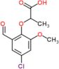 2-(4-chloro-2-formyl-6-methoxyphenoxy)propanoic acid