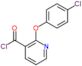 2-(4-chlorophenoxy)pyridine-3-carbonyl chloride