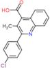 2-(4-Chlorophenyl)-3-methyl-4-quinolinecarboxylic acid