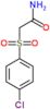 2-[(4-chlorophenyl)sulfonyl]acetamide