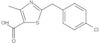 2-[(4-Chlorophenyl)methyl]-4-methyl-5-thiazolecarboxylic acid