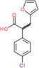 2-(4-chlorophenyl)-3-(furan-2-yl)propanoic acid