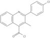 2-(4-Chlorophenyl)-3-methyl-4-quinolinecarbonyl chloride