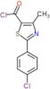 2-(4-chlorophenyl)-4-methyl-1,3-thiazole-5-carbonyl chloride