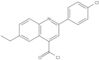 2-(4-Chlorophényl)-6-éthyl-4-quinolinecarbonyle chlorure