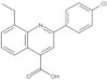 2-(4-Chlorophenyl)-8-ethyl-4-quinolinecarboxylic acid