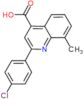 2-(4-chlorophenyl)-8-methylquinoline-4-carboxylic acid