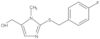 2-[[(4-Fluorophenyl)methyl]thio]-1-methyl-1H-imidazole-5-methanol