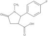 3-Pyrrolidinecarboxylic acid, 2-(4-fluorophenyl)-1-methyl-5-oxo-