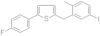 2-(4-Fluorophenyl)-5-[(5-iodo-2-methylphenyl)methyl]thiophene