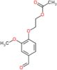 2-(4-formyl-2-methoxyphenoxy)ethyl acetate