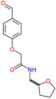 2-(4-formylphenoxy)-N-(tetrahydrofuran-2-ylmethyl)acetamide