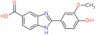 2-(4-hydroxy-3-methoxy-phenyl)-1H-benzimidazole-5-carboxylic acid