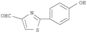 4-Thiazolecarboxaldehyde,2-(4-hydroxyphenyl)-