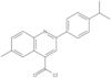 6-Methyl-2-[4-(1-methylethyl)phenyl]-4-quinolinecarbonyl chloride