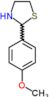 2-(4-methoxyphenyl)-1,3-thiazolidine