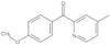 (4-Methoxyphenyl)(4-methyl-2-pyridinyl)methanone