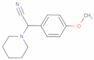 2-(4-methoxyphenyl)-2-piperidinoacetonitrile