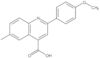 2-(4-Methoxyphenyl)-6-methyl-4-quinolinecarboxylic acid