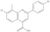 2-(4-Bromophenyl)-7-chloro-8-methyl-4-quinolinecarboxylic acid