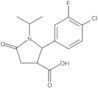 2-(4-Chloro-3-fluorophenyl)-1-(1-methylethyl)-5-oxo-3-pyrrolidinecarboxylic acid