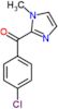 (4-chlorophenyl)(1-methyl-1H-imidazol-2-yl)methanone