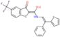 (2E)-2-(hydroxy{[(E)-2-phenyl-2-thiophen-2-ylethenyl]amino}methylidene)-5-(trifluoromethyl)-1-be...