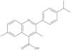 3,6-Dimethyl-2-[4-(1-methylethyl)phenyl]-4-quinolinecarboxylic acid