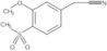 3-Methoxy-4-(methylsulfonyl)benzeneacetonitrile