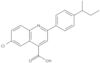 6-Chloro-2-[4-(1-methylpropyl)phenyl]-4-quinolinecarboxylic acid