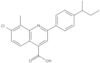 7-Chloro-8-methyl-2-[4-(1-methylpropyl)phenyl]-4-quinolinecarboxylic acid