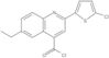 2-(5-Cloro-2-tienil)-6-etil-4-quinolinocarbonil cloruro