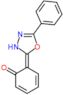 (6E)-6-(5-phenyl-1,3,4-oxadiazol-2(3H)-ylidene)cyclohexa-2,4-dien-1-one
