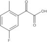 5-Fluoro-2-methyl-α-oxobenzeneacetic acid