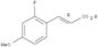 (E)-3-(2-fluoro-4-methoxy-phenyl)prop-2-enoic acid