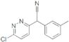 6-Chloro-^a-(3-methylphenyl)-3-pyridazineacetonitrile